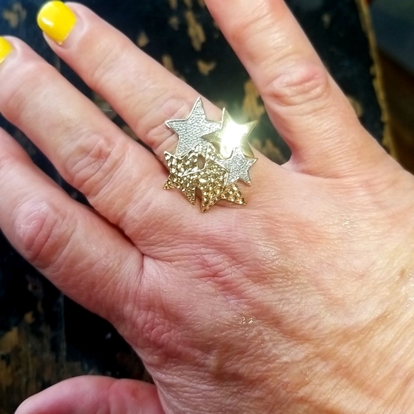 Stary 925 Ring with real Diamonds!!⭐⭐🌠🌠 - Picture 2 of 5